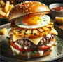 Egg Pineapple Beef Burger