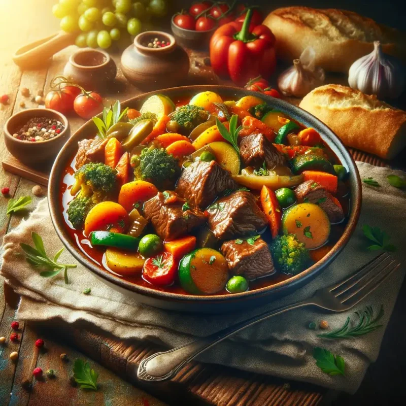Home Made Stew with Chicken and Fine Beef